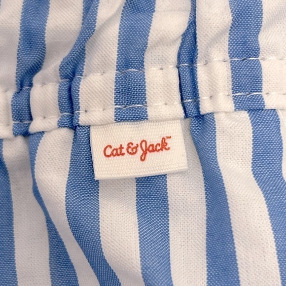 Boys' Striped Seersucker Swim Trunks - Cat & Jack - Sz XL (16) - Picture 6 of 10